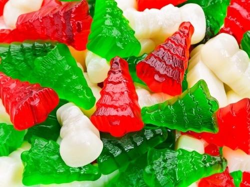 Albanese Christmas Gummi Trees and Snowmen 1lb